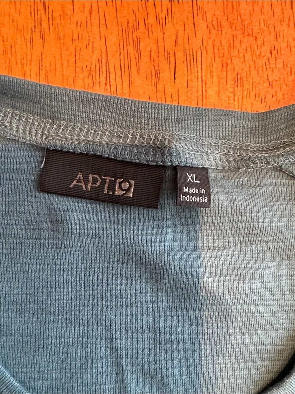 NWT Apt. 9 Men's Long Sleeve Henley - Teal Blue Size XL - Picture 4 of 5